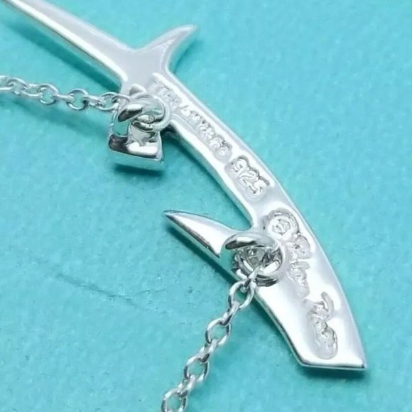 NEW Beautiful Tiffany & Co. Paloma Picasso Sterling Silver Sagittarius Necklace - Picture 4 of 5